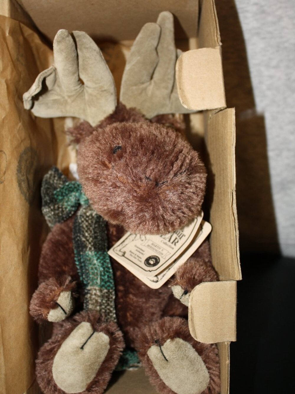 Original Mohair Bear, Martin V Moosington, comes in box.